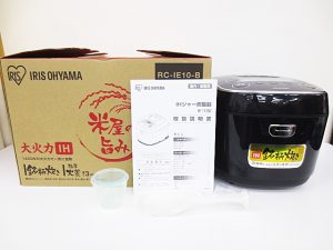 アイリスオーヤマ IHジャー炊飯器 銘柄炊き RC-IE10-B ブラック 2020年製 買取しました(八幡東店)